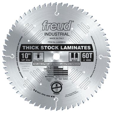 Freud 10in Thick-Stock Laminate Blade, large image number 0