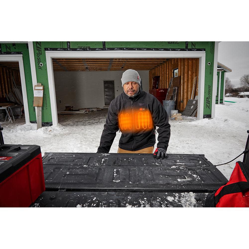Milwaukee M12 Heated TOUGHSHELL Jacket Kit, 3X, Black (Reconditioned), large image number 9