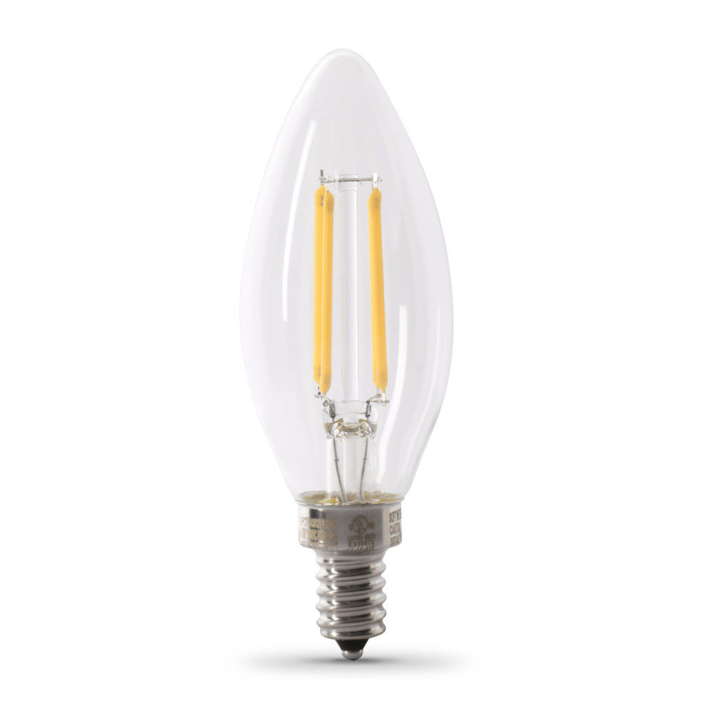 Feit Electric 60W Blunt Tip Glass Filament LED Bulb 6pk, large image number 1