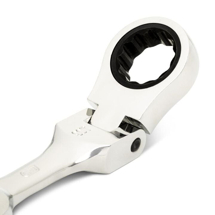 GEARWRENCH 3/4 Inch 90-Tooth 12 Point Stubby Flex Combination Ratcheting Wrench, large image number 3