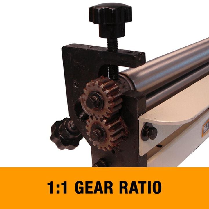 Baileigh SR-1220M 12-Inch Manual Slip Roll Machine, 20-Gauge Mild Steel Capacity, large image number 3