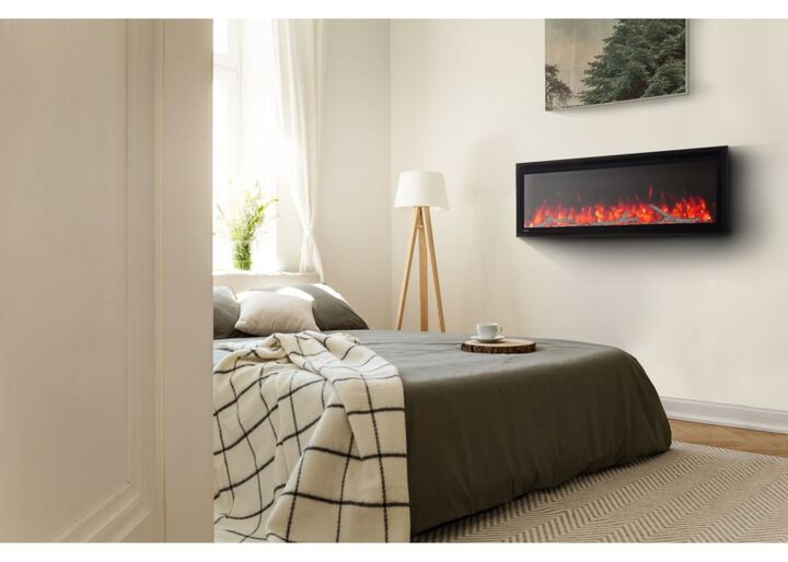 Napoleon Entice 42 Inch Black Single-Sided Wall-Hanging Electric Fireplace, large image number 1