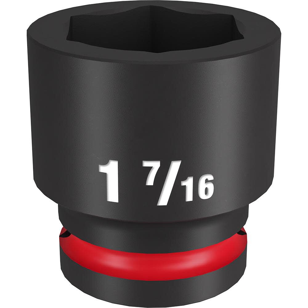 Milwaukee Impact Socket 3/4in Drive 1 7/16in Standard 6 Point, large image number 1
