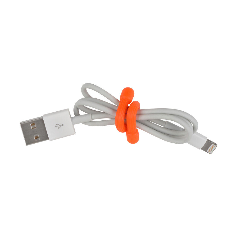 Nite Ize Gear Tie Reusable Rubber Twist Tie 3in 4pk Br. Orange, large image number 5