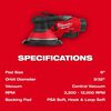 Milwaukee M12 FUEL 6 Inch Random Orbital Sander Kit, 3/32 Inch, small image number 5