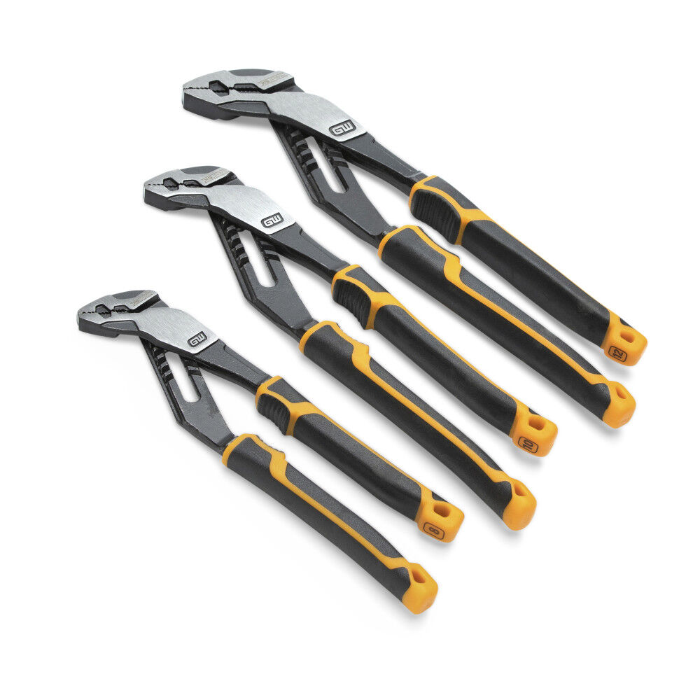 GEARWRENCH Promotional PITBULL K9 Straight Jaw Dual Material Tongue & Groove Pliers Set, 3 Piece, large image number 2