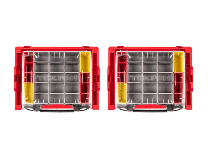 Tekton 6-Drawer Rolling Stack with Shallow Tool Box and Organizer Bins, large image number 5