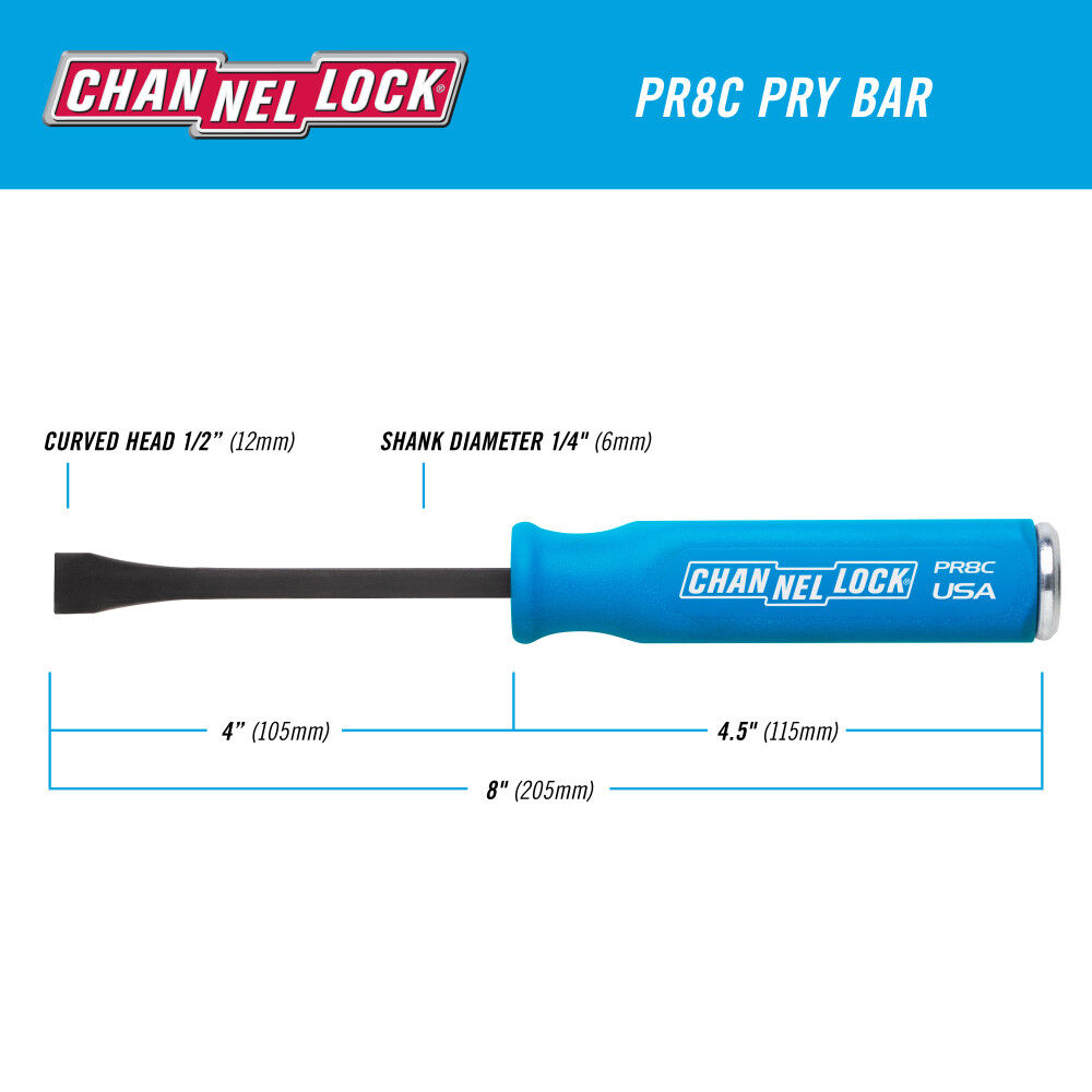 Channellock 8 Inch Pry Bar, large image number 6