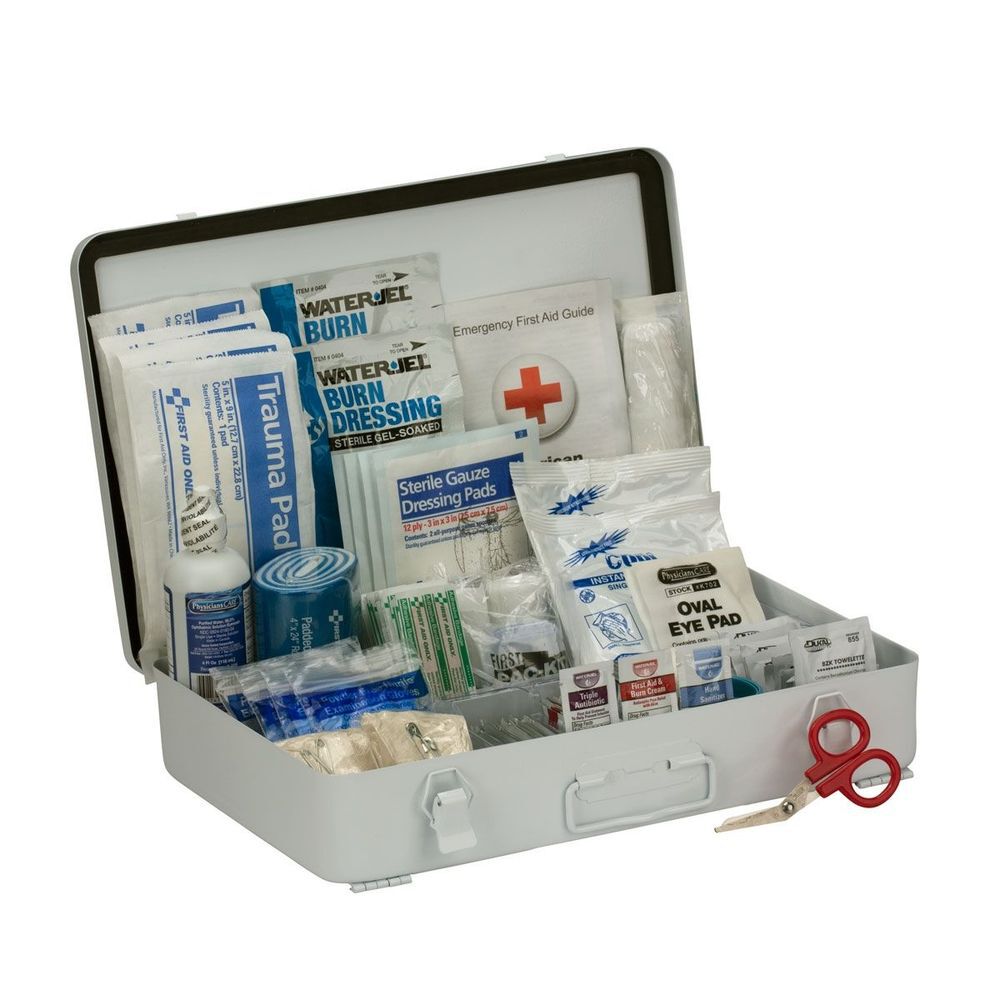 First Aid Only First Aid Kit 50 Person Bulk Metal Case ANSI A, large image number 3