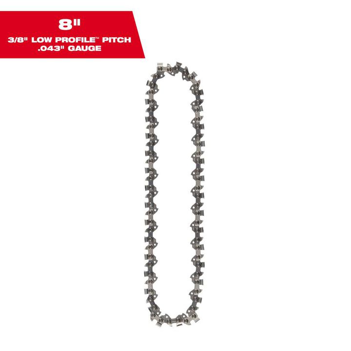 Milwaukee 8inch Pruning Saw Chain