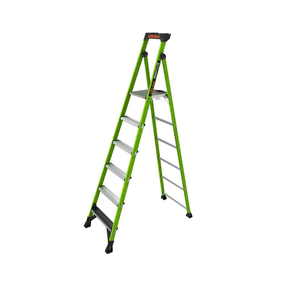 Little Giant Safety MightyLite 8 Ft ANSI Type IAA 375 Lb Fiberglass Stepladder - 15408-001