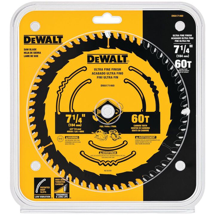 DEWALT 7 1/4 Inch 60T Pack of 10 Circular Saw Blades, large image number 8