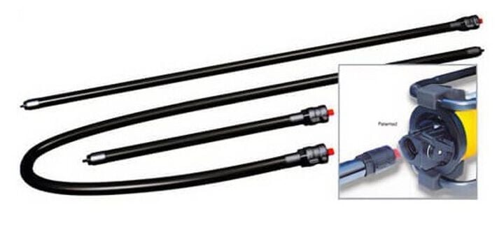 Oztec Industries 12 Ft. Carbon Steel/Neoprene Rubber Flexible Shaft for Vibrator, large image number 2