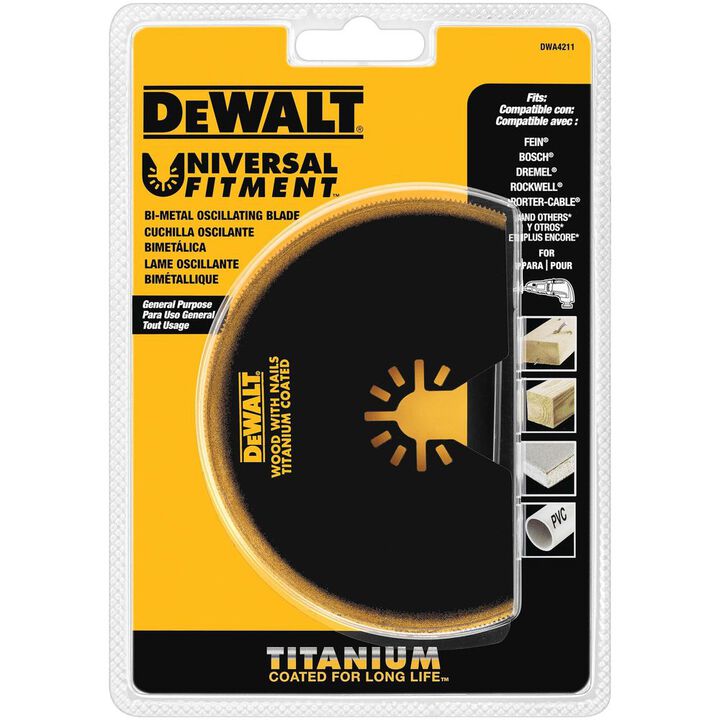 DEWALT Oscillating Titanium Semicircle Blade, large image number 1
