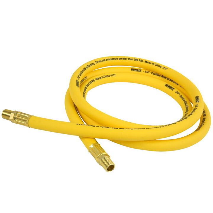 DEWALT 3/8 in. x 6 ft. Premium Hybrid Lead-in Air Hose
