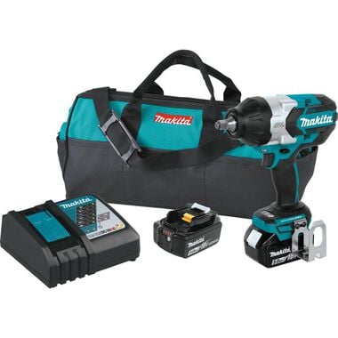 Makita 18V LXT 1/2in Sq Drive Impact Wrench Kit, large image number 0