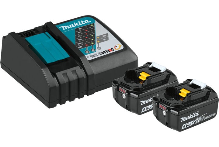 Makita 18V LXT Lithium-Ion Sub-Compact Brushless Cordless 6-1/2 Inch Circular Saw (Bare Tool) & LithiumIon 4.0Ah Battery Pack and Charger Starter Kit Bundle, large image number 1