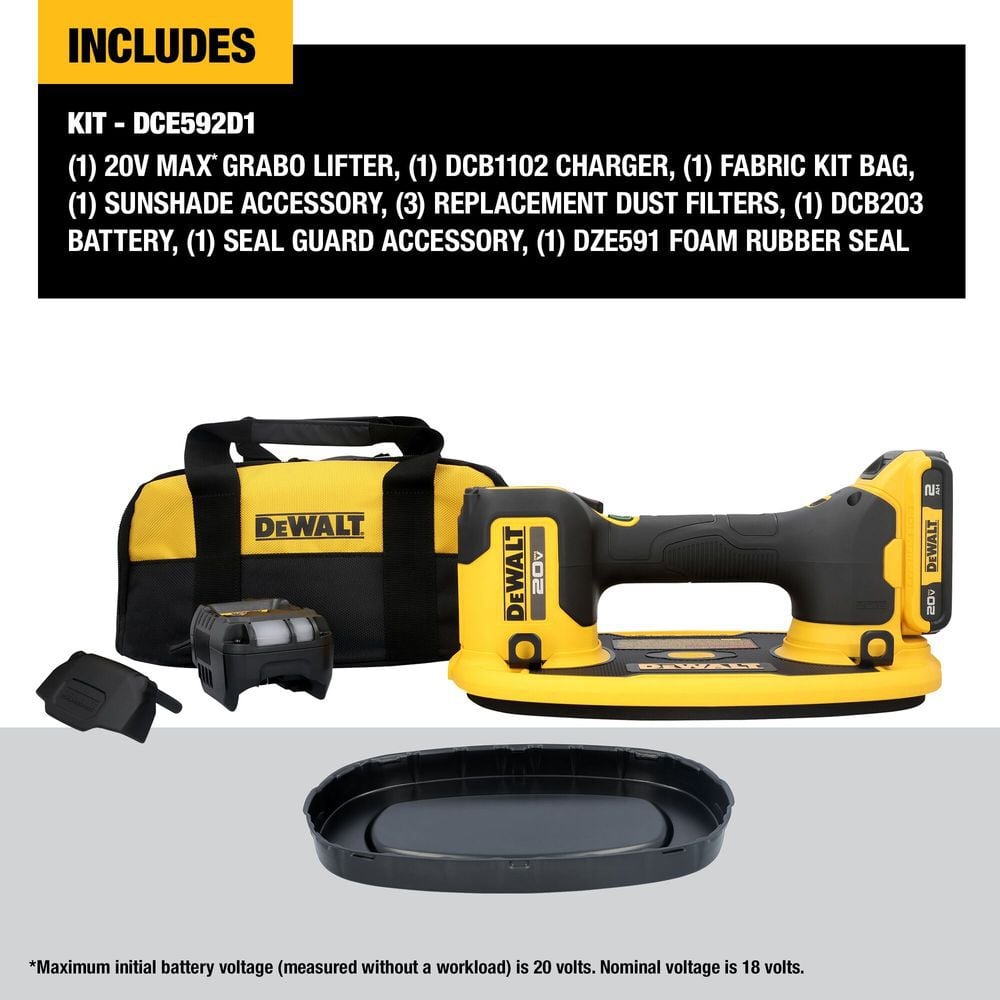 DEWALT 20V MAX GRABO Lifter Kit, large image number 5