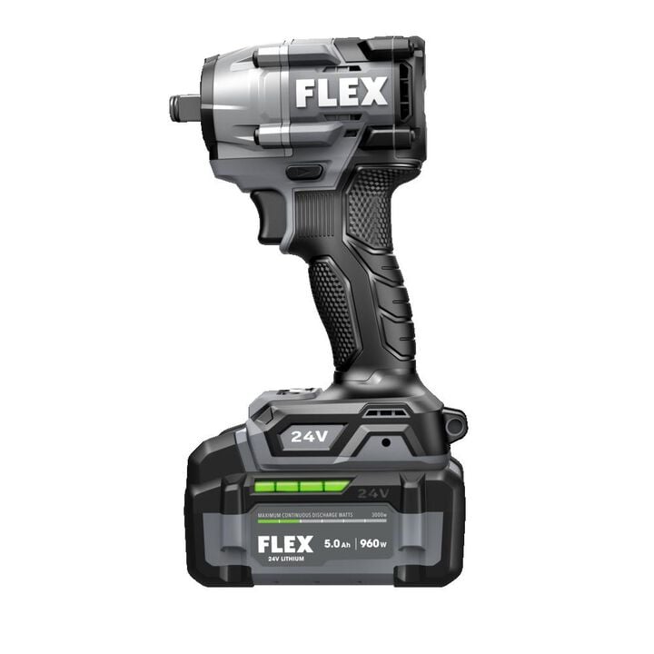 FLEX 24V Cordless 3/8 Inch Compact Impact Wrench Kit, large image number 3