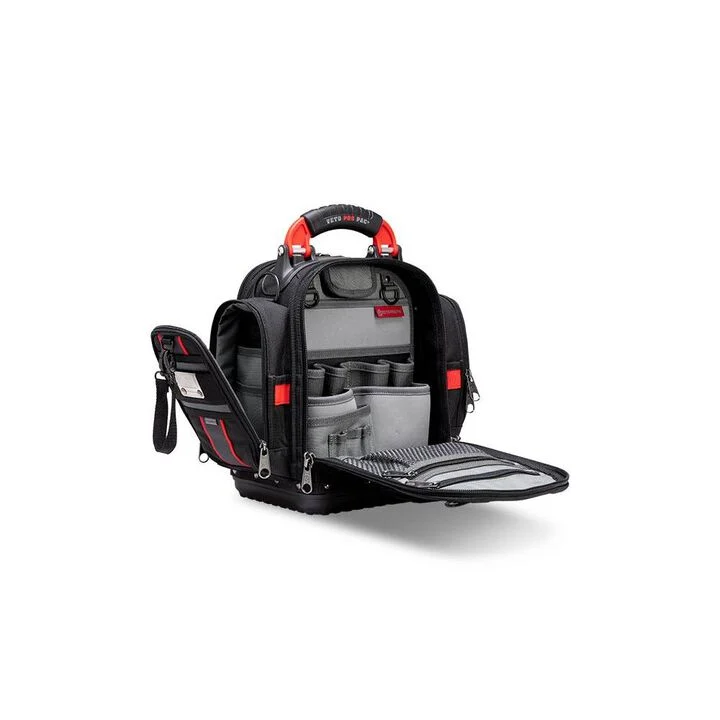 Veto Pro Pac 40 Lbs Zippered Compact Service Tool Bag, Black/Red, large image number 9