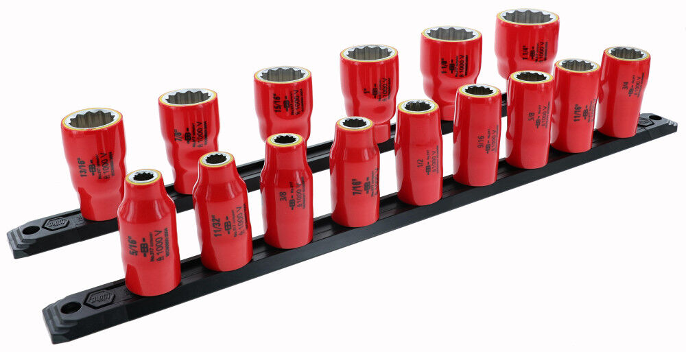 Wiha Insulated Socket Set 1/2in Drive SAE 15pc, large image number 2