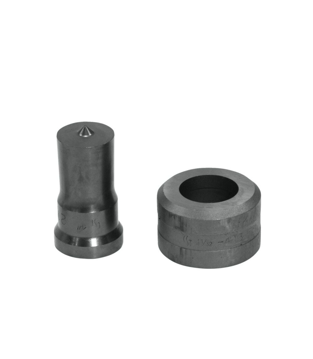 Edwards 1 Inch Punch x 1-1/32 Inch Die Steel Round Punch & Die Set, large image number 1