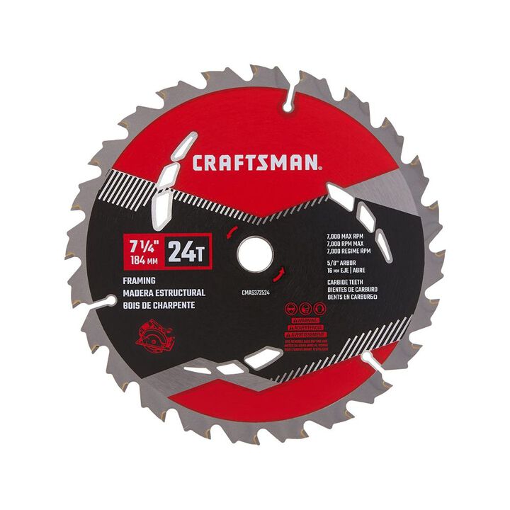 CRAFTSMAN 7-1/4 Inch 24T Framing Saw Blade (3 PK), large image number 3
