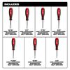 Milwaukee SAE HollowCore Magnetic Nut Driver Set 7pc, small