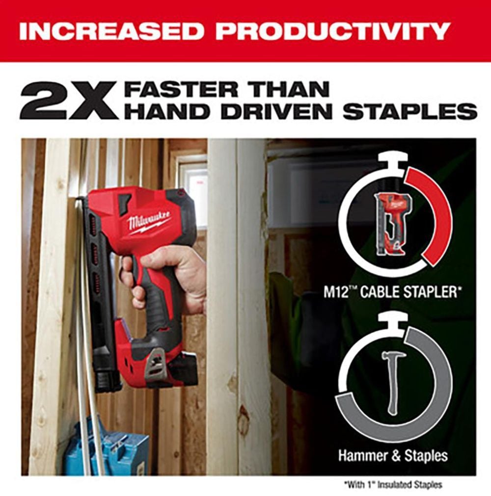 Milwaukee M12 Cable Stapler (Bare Tool), large image number 6
