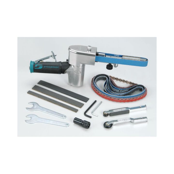 Dynabrade Inc Dynafile II 0.5HP 20000 RPM Front Exhaust 7 Degree Offset Air Belt Sander Versatility Kit, large image number 1