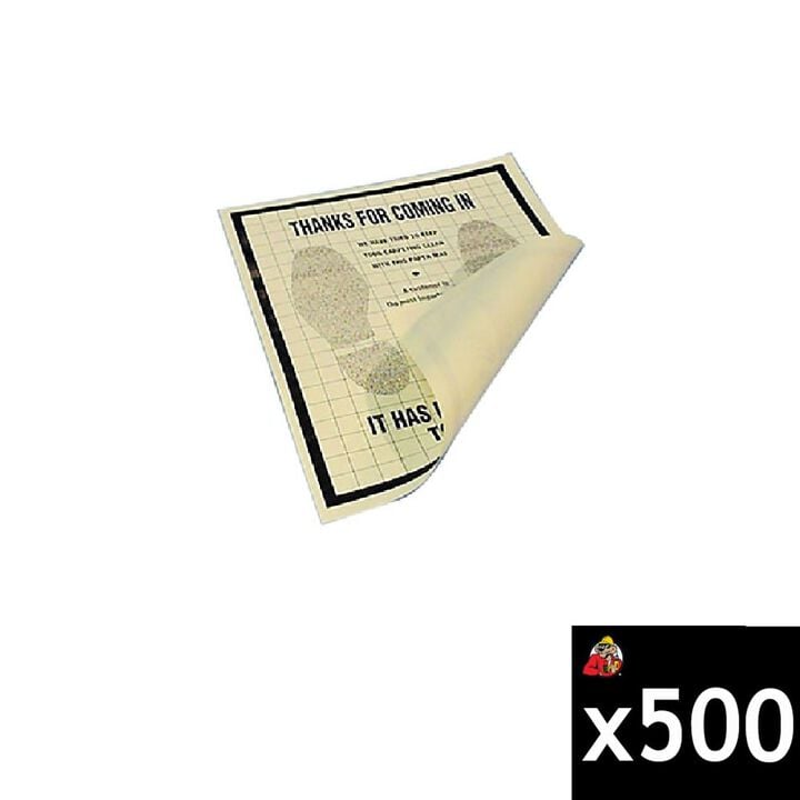Johndow Poly-Coated Paper Floor Mats 16 x 22 Inch 500 Pieces