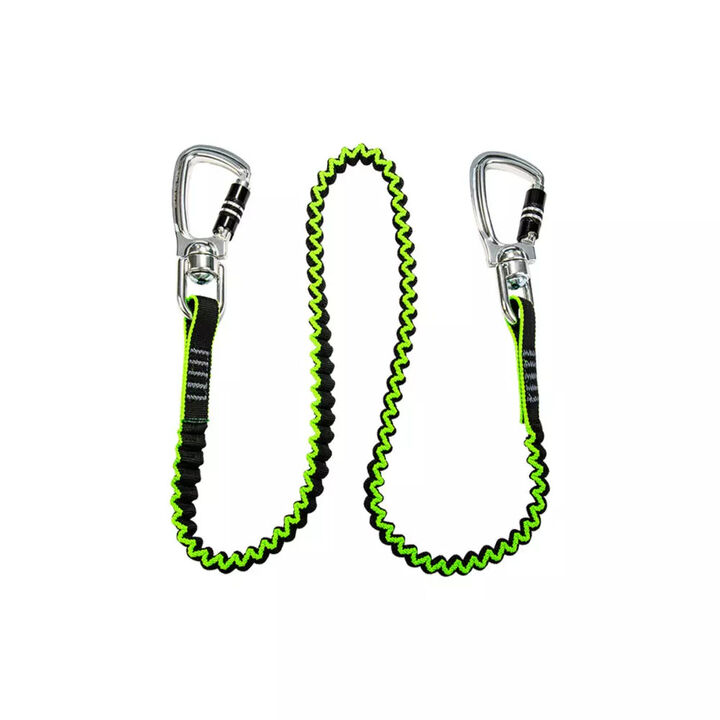 Safewaze Promotional 35 lb. Medium Duty Elasticated Tool Tether: 2 Carabiners