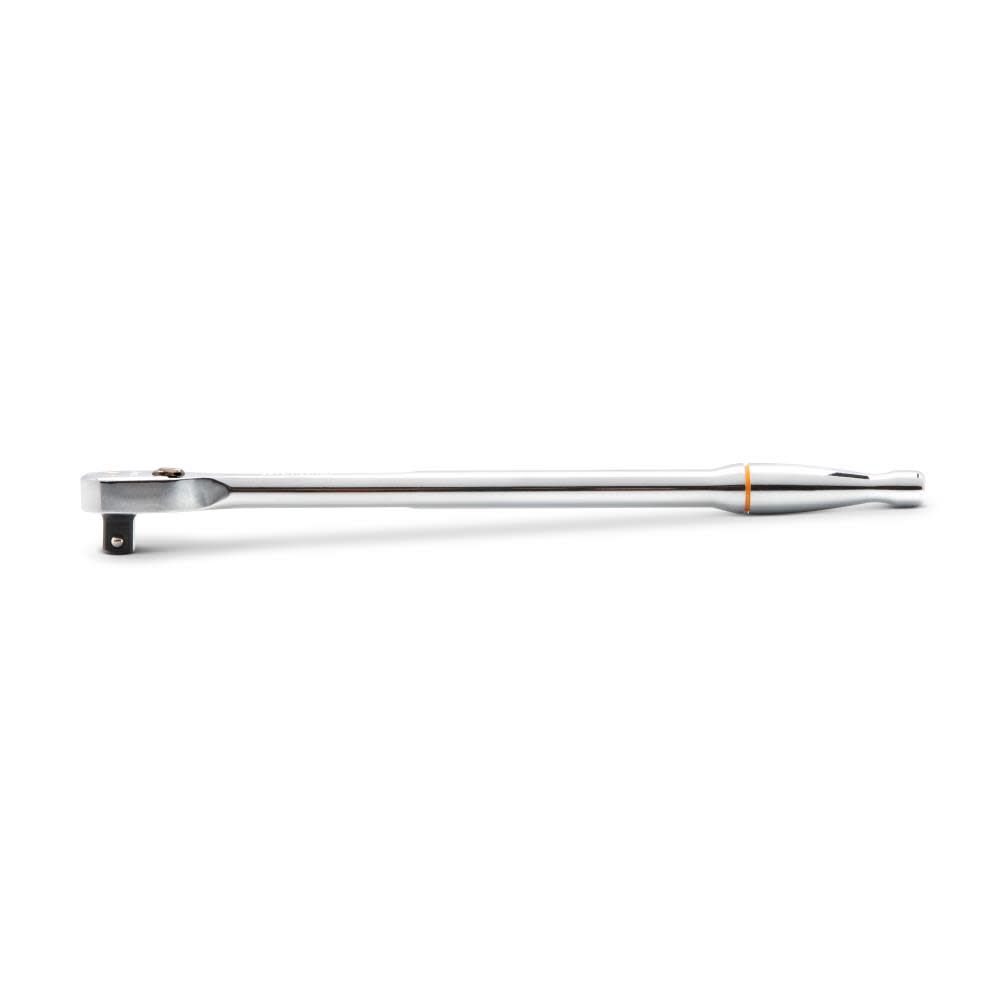 GEARWRENCH 120XP 1/4 Inch Drive Full Polish Chrome Extra Long Handle Teardrop Ratchet, large image number 2