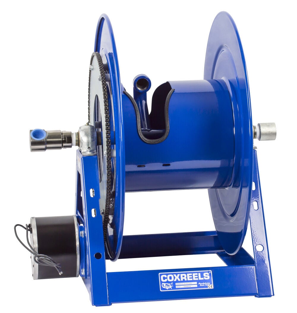 Coxreels 12V DC 1/3HP Motorized Hose Reel 1in x 200' 3000PSI No Hose, large image number 1