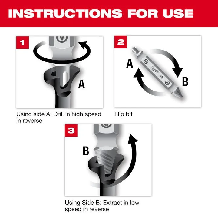 Milwaukee M2 Steel Screw Extractor Set 4pc, large image number 5