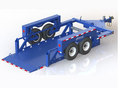 Air-Tow Trailers 14' Drop Deck Flatbed Trailer 75in Deck Width - 10000# Capacity