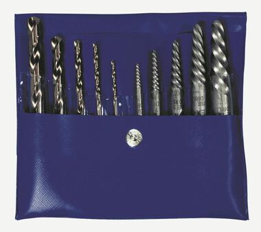Irwin 10pc Spiral Extractor / Drill Bit Set, large image number 0