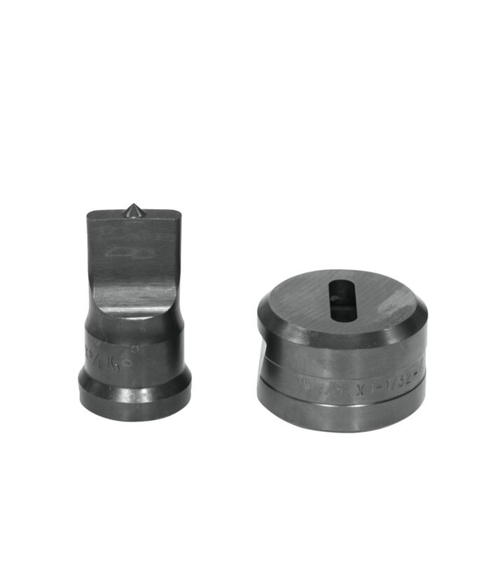 Edwards 1/4 x 1 Inch Punch x 9/32 x 1-1/32 Inch Die Oblong Punch & Die Set