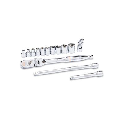GEARWRENCH 120XP 1/4 Inch Drive Ratchet & SAE Socket Mechanics Tool Set 14 Pieces