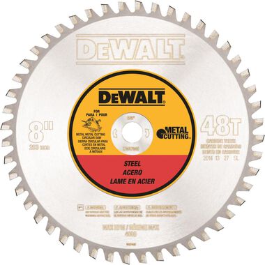 DEWALT 8in 40T Ferrous Metal Cutting 5/8in Arbor
