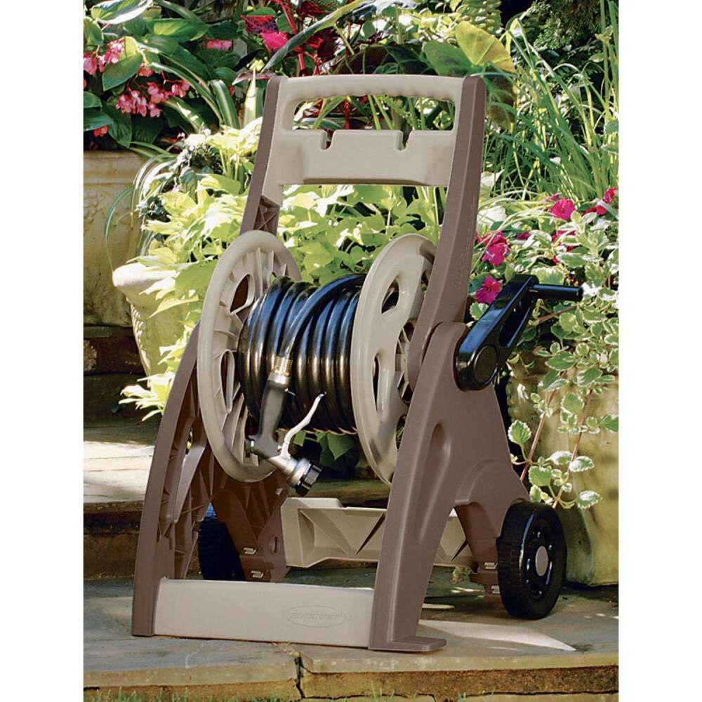 Suncast Hosemobile 175 Ft. Resin Hose Reel Cart, Mocha, large image number 3