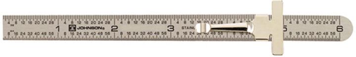 Johnson Level 6 In. Stainless Steel Pocket Clip Rule