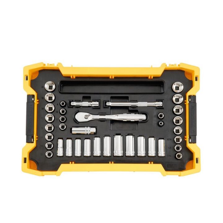 DEWALT TOUGHSYSTEM Mechanics Tool Set 3/8in 1/2in Drive 85pc, large image number 1