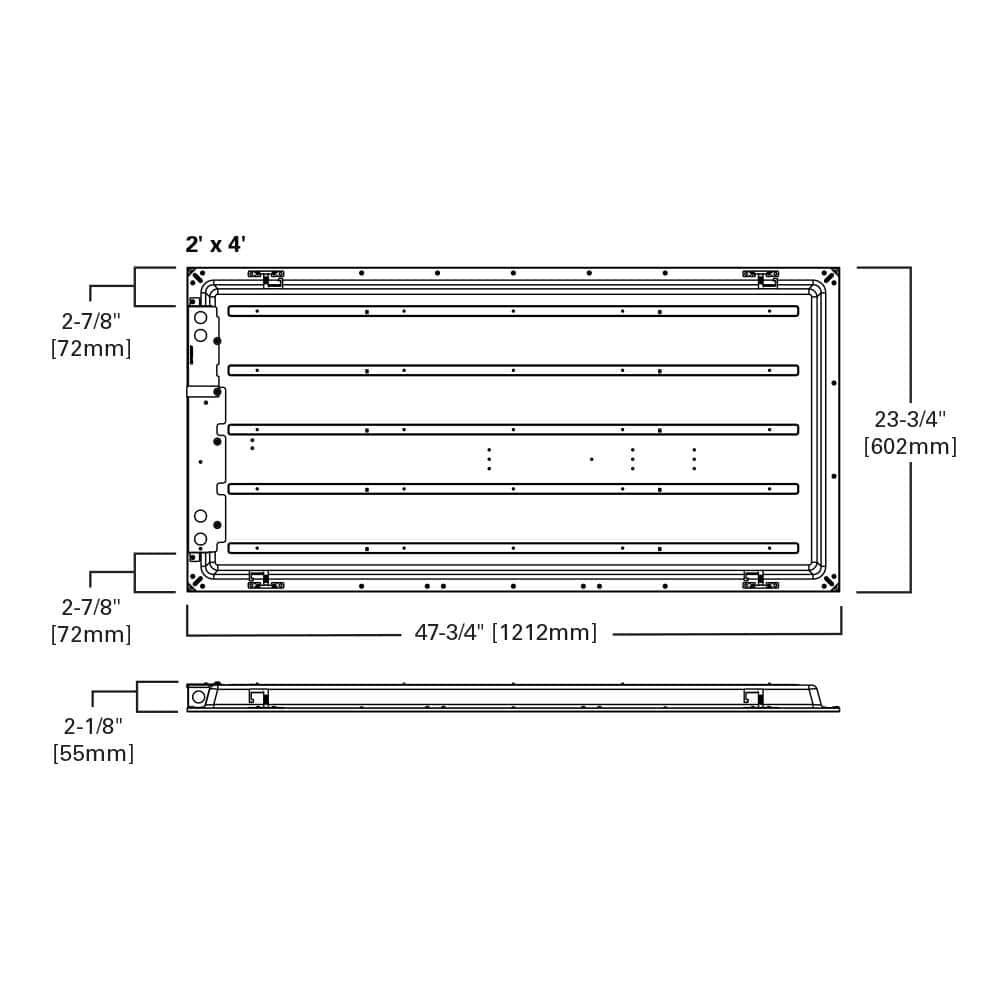 Metalux GPT Series Prismatic LED Panel 39W 2 x 4' 5000 Lumen, large image number 3