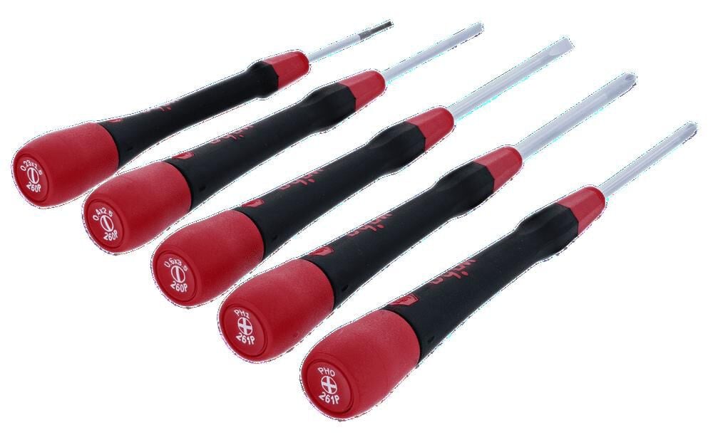Wiha PicoFinish Slotted & Phillips Precision Screwdriver Set 5pc, large image number 5