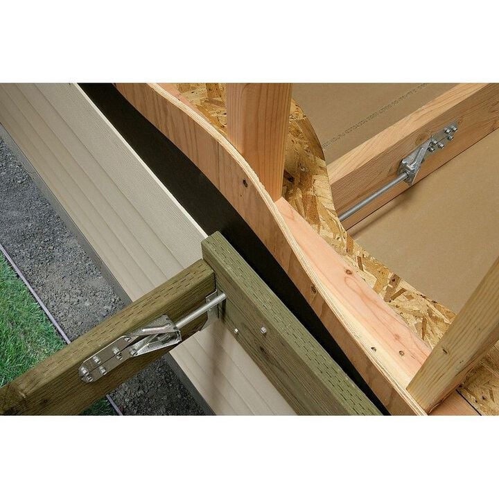 Simpson Strong-Tie 14 Gauge ZMAX Coating DTT Deck Tension Tie Kit with SDS Screws, large image number 5