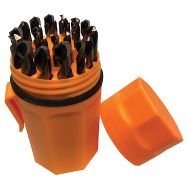 Viking Drill 29PC Bully Premium Gold and Black Drill Bit Set with Orange Ultra-Dex (1/16-1/2in), large image number 1