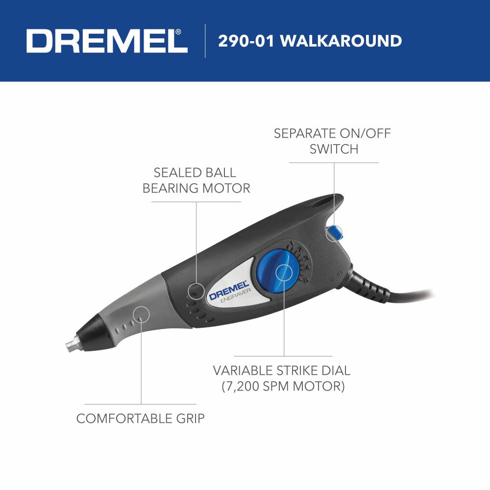 Dremel Engraver Kit Corded 0.02 Amp, large image number 4