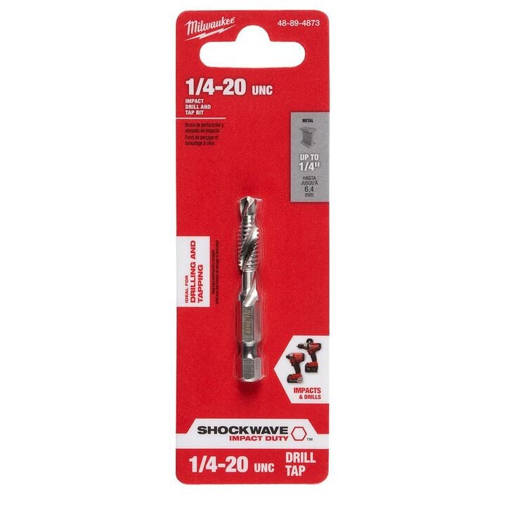 Milwaukee SHOCKWAVE 1/4-20 SAE Impact Drill Tap, large image number 5