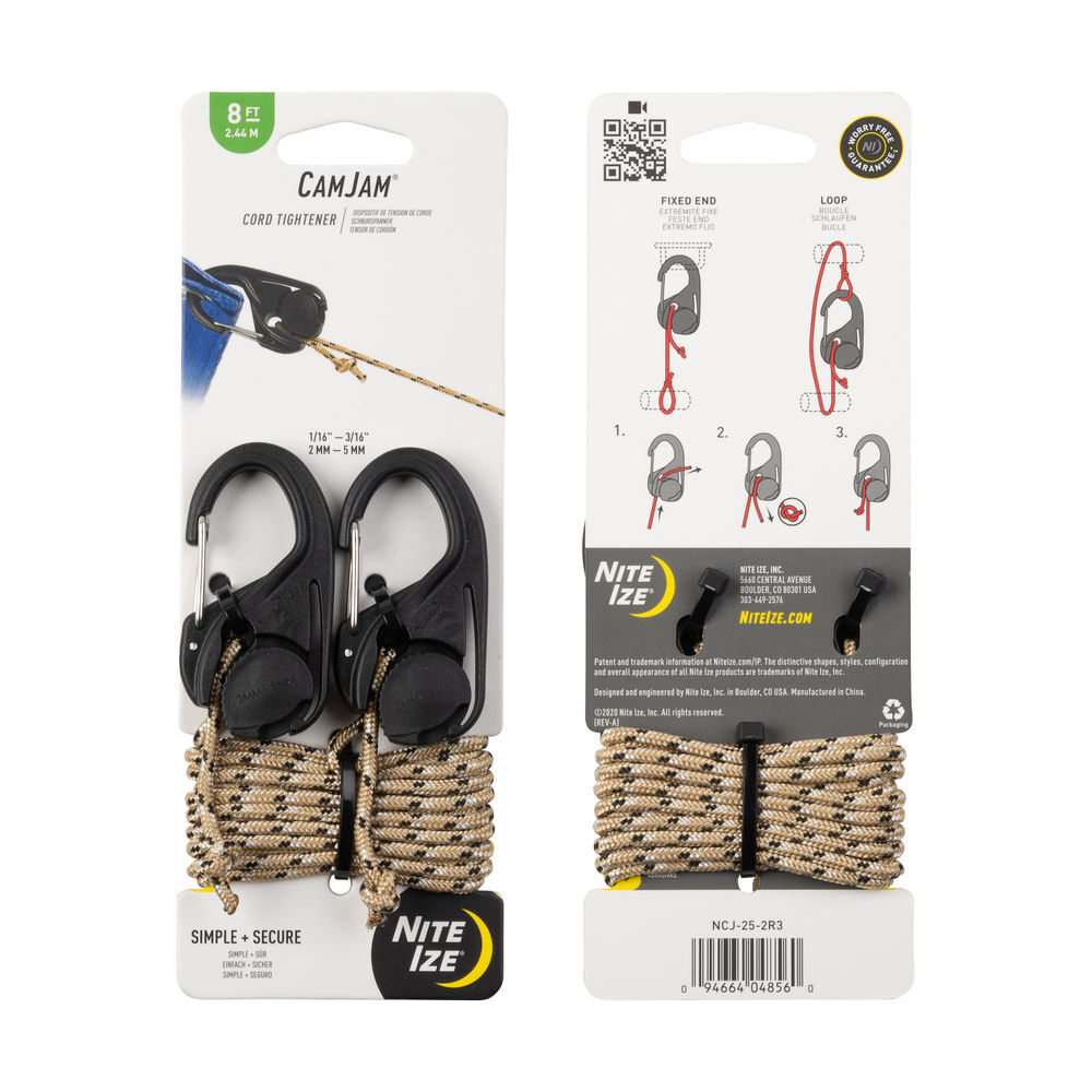 Nite Ize CamJam Cord Tightener with Rope 2 Pieces, large image number 3